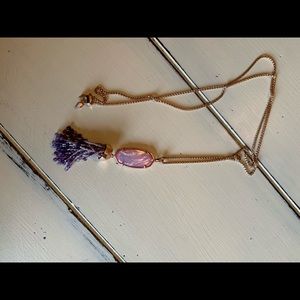 Kendra Scott Jewelry - Kendra Scott Lilac And Rose Gold Eva Pendant Kendra Scott Jewelry - Kendra Scott Lilac And Rose Gold Eva Pendant